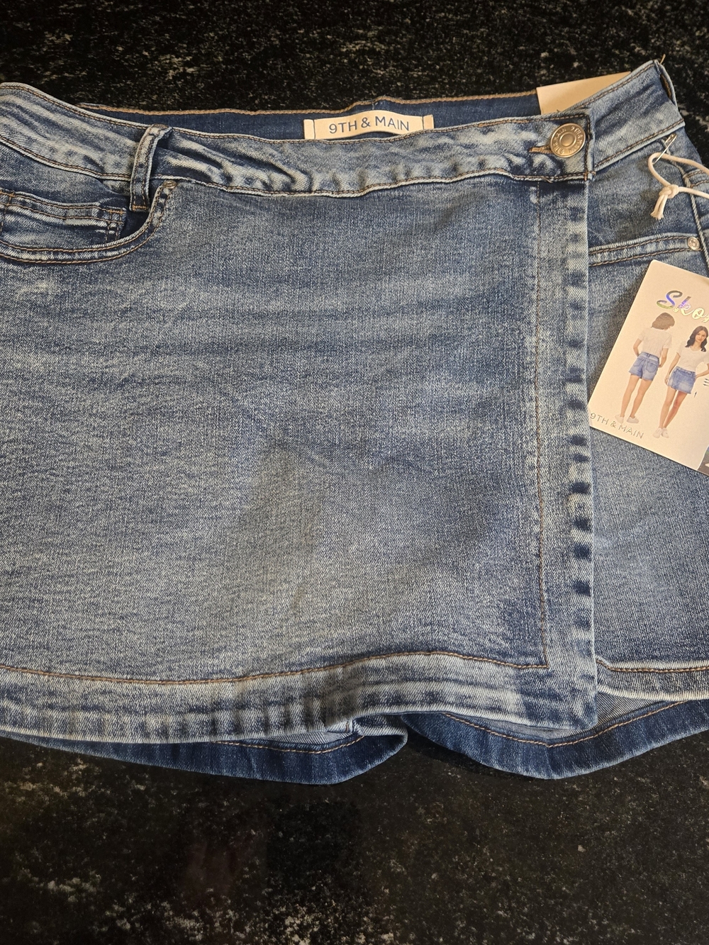 Blue Denim Skort